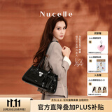 纽芝兰（NUCELLE）Angelababy同款牛皮寻梦法棍包26新款通勤单肩托特包包女士礼物