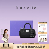 纽芝兰（NUCELLE）飞马波士顿包2026轻奢小众斜挎女士包包真皮手提包情人节生日礼物