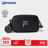 斐乐 FUSION斐乐潮牌情侣款挎包2025夏新款时尚休闲相机包斜挎包 深黑-BK XS