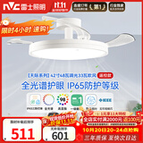 雷士（NVC）LED照明枕边风风扇灯北欧餐厅卧室三防一体1级能效42寸48瓦