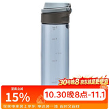 乐扣乐扣（LOCK&LOCK）一键式运动水杯塑料杯户外便携水壶带把手刻度男女杯子蓝色750ml