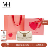 VANESSA HOGAN VH女包茵然软包轻奢小香风斜挎小包菱格链条单肩腋下包生日礼物