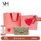 VANESSA HOGAN VH女包山茶花信封包轻奢老花链条小包单肩斜挎包生日礼物送女友