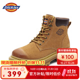 Dickies男士马丁靴高帮时尚男靴工装靴情侣靴男 土黄 39-男女款