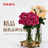 京东鲜花【精品】玫瑰20枝随机品种（45cm+）鲜花束送女友自营源头直发