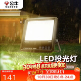 公牛（BULL）LED投光灯户外路灯庭院灯露营灯 IP65防水高亮度100W-3000K黄光