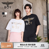 BOY LONDON夏季短袖情侣男女同款小熊涂鸦满印潮牌T恤N01909 黑色 XS 此款偏大，建议拍小一码
