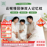 然牌双人枕头记忆枕头枕芯慢回弹睡眠双人情侣长枕头枕芯180*35*9cm