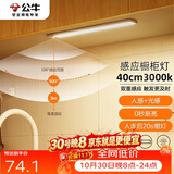 公牛（BULL）感应橱柜灯衣柜灯LED人感光感磁吸 卧室床沿玄关小夜灯40CM3000K