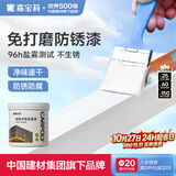 嘉宝莉防锈漆防腐免除锈 金属漆 水性漆 彩钢瓦翻新专用漆 油漆 白色1kg