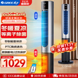 格力（GREE）取暖器家用暖风机冷暖两用电暖器等离子除菌电暖气片冬暖夏凉电风扇无叶塔扇落地扇 FL-1001RBag