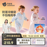 贝肽斯婴儿睡袋暖姜3.0儿童分腿睡袋婴幼儿防踢被睡衣秋冬中厚 原野M