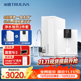 沁园净水器家用双子芯1000G 8年RO反渗透过滤器直饮净饮一体机UR-S61076+冷热管线机6412