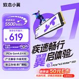 致态（ZhiTai）长江存储 500GB SSD固态硬盘 NVMe M.2接口 致态小翼e7系列 (PCIe 4.0 产品)