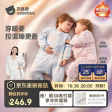 贝肽斯婴儿睡袋暖姜3.0儿童分腿睡袋婴幼儿防踢被睡衣秋冬加厚 花语L
