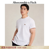 Abercrombie & Fitch经典小麋鹿图案美式柔软纯棉短袖T恤上衣26年爆款男装124-6014 白色 M (180/100A)