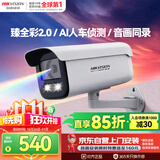 HIKVISION海康威视摄像头臻全彩2.0夜视600万超高清室外监控器AI人形侦测网线供电语音对讲3T67SWDV3-LT