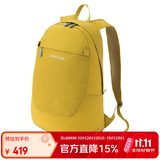 mont·bell 户外便携折叠背包徒步通勤旅行双肩包 1133472 YL黄色 15L