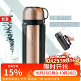 乐扣乐扣（LOCK&LOCK）保温壶304不锈钢保温保冷水壶户外露营旅行壶1.8L金色