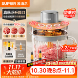 苏泊尔（SUPOR）绞肉机家用电动 悬浮双刀 加厚玻璃多能料理机 绞馅机碎肉搅肉机切菜辅食JR75S-XF