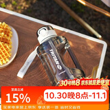 乐扣乐扣（LOCK&LOCK）小水库大容量塑料运动水杯户外冷水壶刻度把手男女杯子1.6L白色