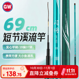 光威（GW）6.3米闪将溪流二代短节鱼竿手竿溪流竿休闲野钓竿钓鱼竿渔具鱼杆