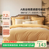 百丽丝家纺100%全棉磨毛被套A类被套吸湿发热升温双人家用床上200*230cm