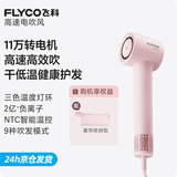 飞科吹风机家用高速电吹风筒大功率负离子护发大风力速干便携学生宿舍轻音表白礼物送女友 FH6370樱花粉【加收纳包】