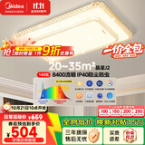 美的（Midea）LED吸顶灯现代轻奢智能客厅灯餐厅灯仿水晶灯饰140瓦包安装