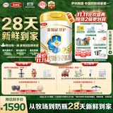 伊利金领冠珍护较大婴儿奶粉2段6-12月900g*6罐 HMO乳源/28天新鲜到家