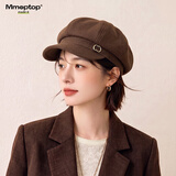 MMOPTOP贝雷帽女四季款韩版潮英伦复古百搭显脸小八角帽报童画家鸭舌帽子