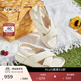 爱步（ECCO）凉鞋女 软底休闲百搭交叉带厚底外穿拖鞋 科摩206653 石灰色20665301378 37