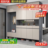 滿門紅全实木鞋柜门口一体柜大容量入户进门客厅鞋柜坐凳衣帽架一体 【鞋柜款】长80*宽35*高200cm