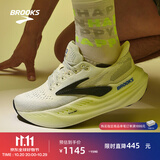 布鲁克斯（BROOKS）Glycerin甘油MAX 超级甘油男女跑步鞋透气缓震专业运动鞋慢跑鞋 男款 灰色/黑色/荧光黄绿 42.5
