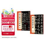 墨点字帖 历代经典碑帖高清放大对照本颜真卿楷书字帖2册套装 初学者颜体入门临摹毛笔书法字帖