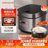 九阳（Joyoung）5升大容量4~5人家用智能微压电饭煲电饭锅大火力柴火饭多功能焖煮不粘内胆方煲50FZ821