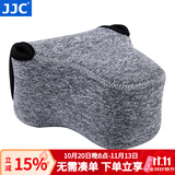 JJC 相机内胆包 适用于富士XE4 XT30II佳能R50V M6II索尼A7C ZV-E1奥林巴斯EM10II EM5M2收纳保护套 OC-F2中号 深灰色