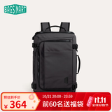 BAGSMART双肩包随行仓背包男士旅行出差通勤商务大容量多功能电脑包书包女 经典黑（标准版 适合1-3天差旅）