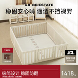 贝易游戏围栏爬爬垫婴儿防护栏地上整体垫xpe彩虹小房子围栏180*200+2