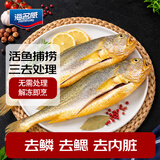 海名威冷冻三去黄花鱼2斤/2条 宁德大黄鱼 海鱼 生鲜鱼类 海鲜水产