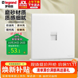 罗格朗（LEGRAND）开关插座 简悦系列陶瓷白色 86型墙壁插座 一位六类电脑网络插座
