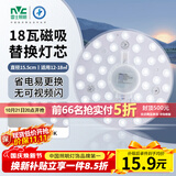 雷士（NVC）led灯盘吸顶灯替换灯芯圆形灯管灯条贴片灯板18瓦白光6500K