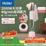 海尔（Haier）立式挂烫机35g蒸汽量2.5L水箱双杆家用手持熨斗烫衣服带板大功率平挂两用多功能蒸气熨烫机GS2408