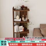 时黛家居转角书架简易落地置物架家用床头书柜一体靠墙拐角架子