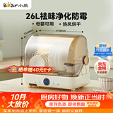 小熊（Bear）多功能消毒柜家用小型桌面台式 厨房碗筷刀架立式宝宝母婴奶瓶消毒碗柜 紫外线保洁柜ZTD26-A28M5