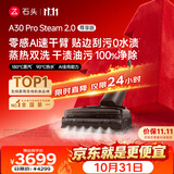 石头【价保11.11开门红】A30 Pro Steam 2.0尊享版洗地机【零感AI速干臂】蒸汽热水除菌吸拖一体扫地机
