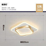 祎琳过道走廊灯现代简约北欧入户门厅玄关衣帽间灯创意个性led房间灯 金色方形20CM三色