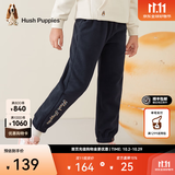 暇步士（Hush Puppies）童装儿童男女大童秋冬款舒适简约百搭针织长裤 藏蓝A款 130