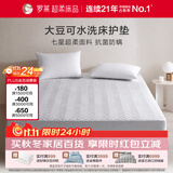 罗莱家纺 大豆床垫床褥子 抗菌防螨床笠可机洗薄褥子180*200cm灰色