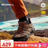 迈乐（Merrell）官方运动户外徒步鞋MOAB 3男鞋女鞋轻量减震V底防滑透气登山鞋 J035893浅棕黄（男） 41